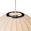 Dekoracyjna nowoczesna biała lampa wisząca designerska skandynawska tkaninowy abażur kula 60cm SILK ST-2330-60 Step Into Design